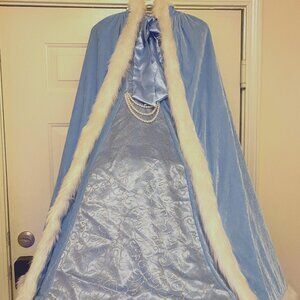Cinderella Dress (long sleeve) w/ oversized Hooded Cape